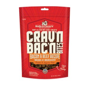 Stella & Chewy's Crav'n Bac'n Bites Bacon & Beef Dog Treats 8.25oz