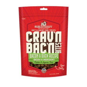 Stella & Chewy's Crav'n Bac'n Bites Bacon & Duck Dog Treats 8.25oz