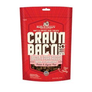 Stella & Chewy's Crav'n Bac'n Bites Bacon & Pork Dog Treats 8.25oz