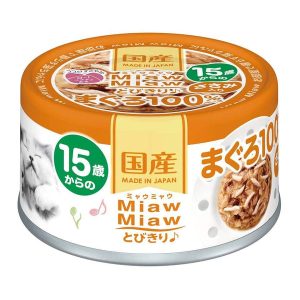 20% OFF: Aixia Miaw Miaw Tuna With Chicken 15+ Years Old Senior Canned Cat Food 60g
