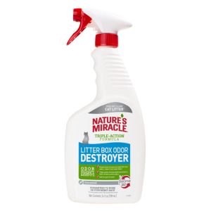 Nature's Miracle Litter Box Odor Destroyer Unscented Spray 24oz