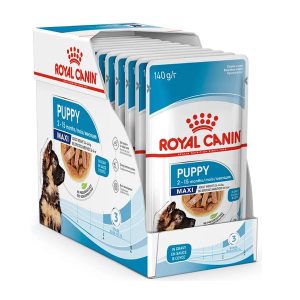 $16 OFF (Exp 13May25)': Royal Canin Maxi Puppy Pouch Dog Food 140g x 10