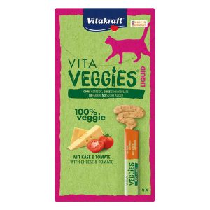 $5 OFF (Exp Jun 25): Vitakraft Vita Veggies Cheese & Tomato Liquid Cat Treats (15gx6)
