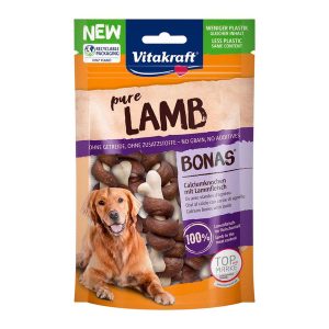 $2 OFF (Exp 14May25): Vitakraft Pure Lamb Bonas Grain-Free Dog Treats 80g