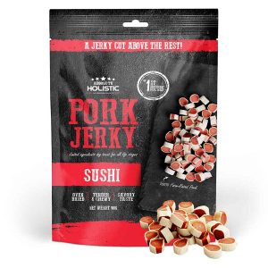 20% OFF: Absolute Holistic Pork & Whitefish Sushi Grain Free Dog Treat 100g