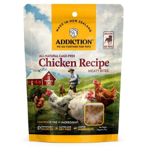 30% OFF: Addiction Meaty Bites Chicken Grain Free Dog Treats 4oz