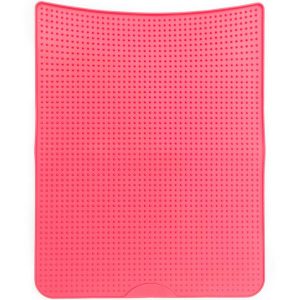 Messy Cats Silicone Litter Mat With Soft Graduated Spikes (Watermelon)