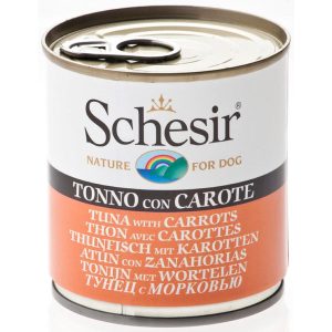 Schesir Tuna with Carrots Canned Dog Food 285g