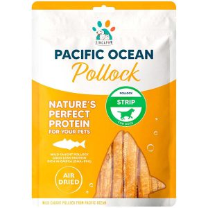 Singapaw Pacific Ocean Pollock Strip Air-Dried Dog Treats 70g
