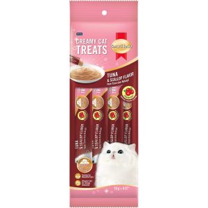 3 FOR $12: Smartheart Cranberry Tuna & Scallop Creamy Cat Treats 15gx4