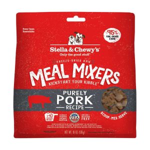 Stella & Chewy's Meal Mixers Purely Pork Freeze-Dried Dog Food 18oz