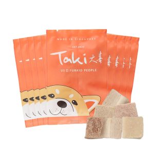 Taki Pork Cubes Freeze-Dried Treats For Cats & Dogs (10 Packets) 100g