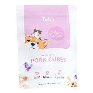 Taki Pork Cubes Freeze-Dried Treats For Cats & Dogs 50g