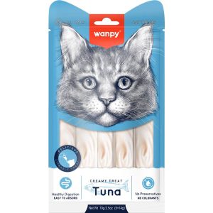 3 FOR $6.60: Wanpy Creamy Tuna Liquid Cat Treats 70g